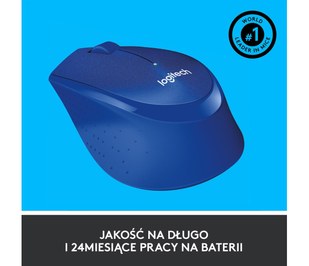 Logitech OUTLET - M330 Silent Plus (niebieska) - 1427680 - zdjęcie 10